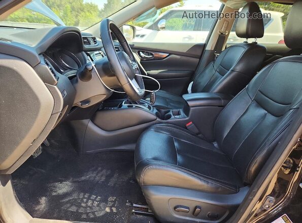 5N1AT2MV3KC730253 2019 NISSAN ROGUE Black Widok wnętrza z przodu