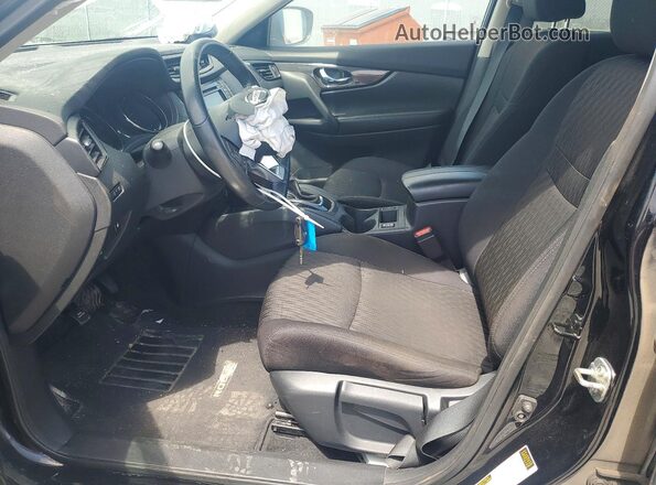 5N1AT2MV3KC804402 2019 NISSAN ROGUE Black Widok wnętrza z przodu