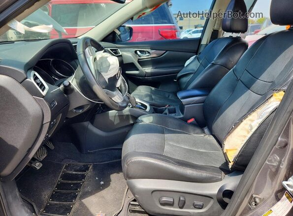 5N1AT2MV4GC804707 2016 NISSAN ROGUE Gray წინა სალონის ხედი