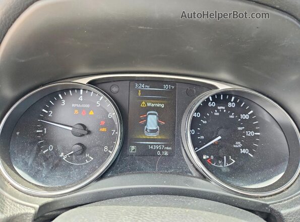 5N1AT2MV4GC804707 2016 NISSAN ROGUE Gray ხელსაწყოთა პანელის ხედი
