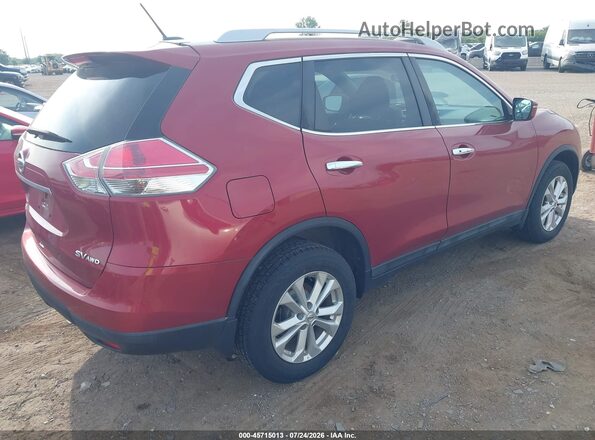 5N1AT2MV4GC843734 2016 NISSAN ROGUE Red Задня права чверть