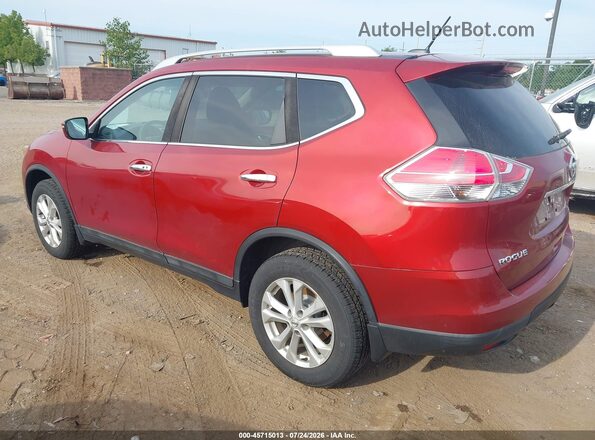 5N1AT2MV4GC843734 2016 NISSAN ROGUE Red Задня ліва чверть