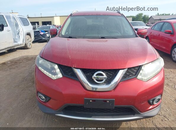 5N1AT2MV4GC843734 2016 NISSAN ROGUE Red Вид спереду