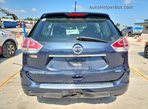 5N1AT2MV4GC847217 2016 NISSAN ROGUE Синий Вид сзади