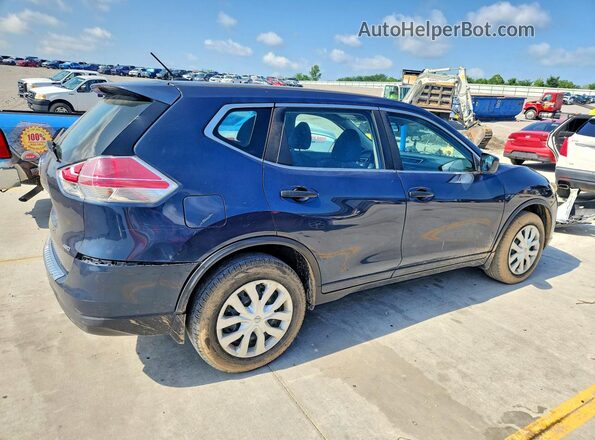 5N1AT2MV4GC847217 2016 NISSAN ROGUE Синий Задняя правая четверть