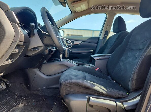 5N1AT2MV4GC847217 2016 NISSAN ROGUE Синий Вид салона спереди