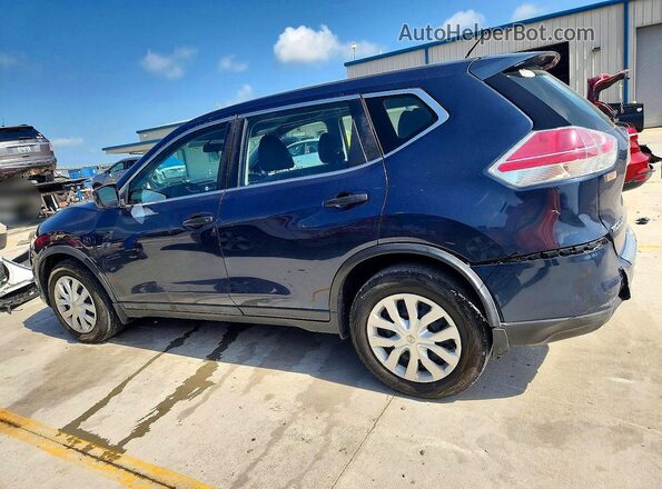 5N1AT2MV4GC847217 2016 NISSAN ROGUE Синий Задняя левая четверть