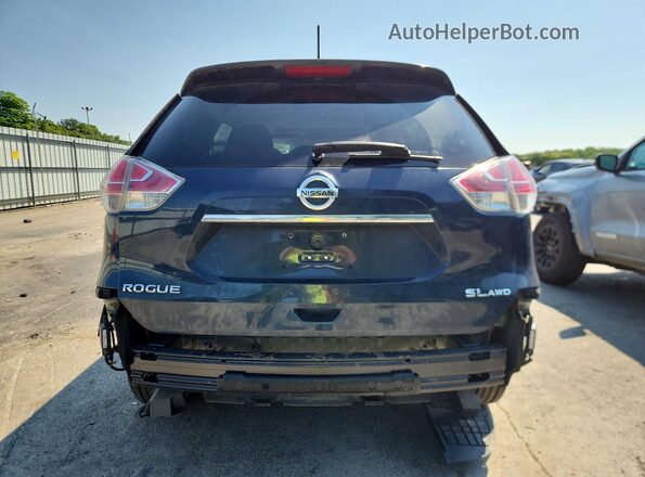 5N1AT2MV4GC865829 2016 NISSAN ROGUE Blue Rear view