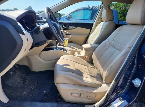 5N1AT2MV4GC865829 2016 NISSAN ROGUE Blue Front interior view