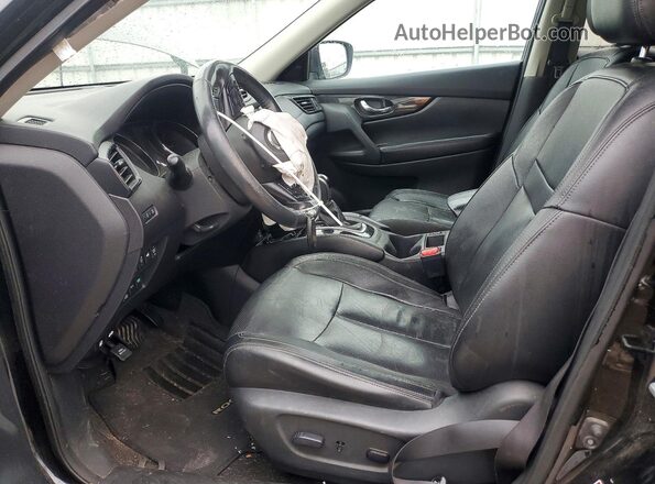 5N1AT2MV4HC762301 2017 NISSAN ROGUE Black Widok wnętrza z przodu