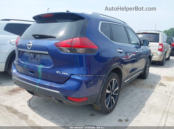 5N1AT2MV4HC808385 2017 NISSAN ROGUE Синий Задняя правая четверть