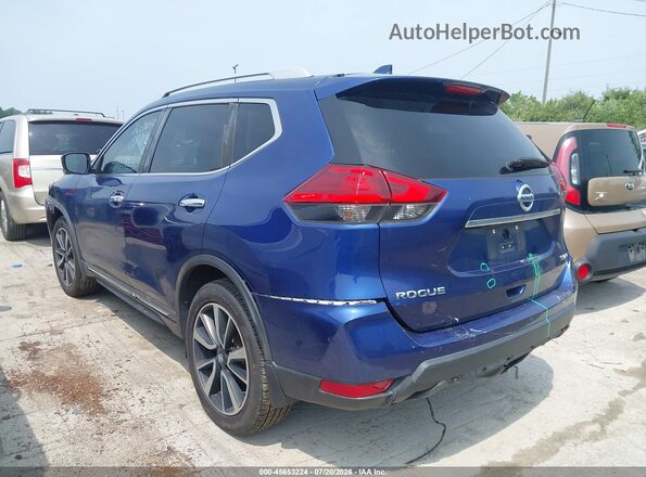 5N1AT2MV4HC808385 2017 NISSAN ROGUE Синий Задняя левая четверть