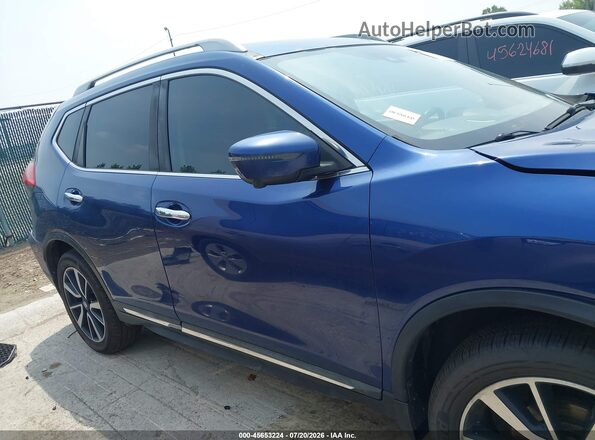 5N1AT2MV4HC808385 2017 NISSAN ROGUE Синий Вид задней части салона