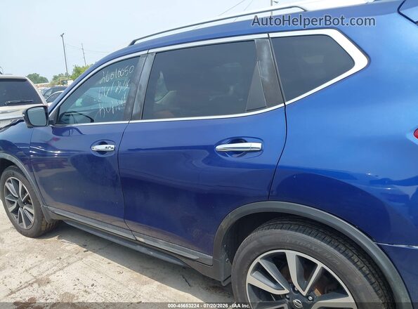 5N1AT2MV4HC808385 2017 NISSAN ROGUE Синий Панорамный вид салона 360°