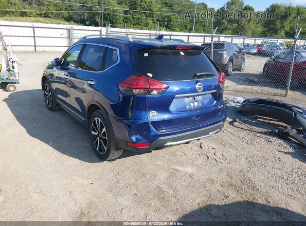 5N1AT2MV4HC817829 2017 NISSAN ROGUE Синий Задняя левая четверть
