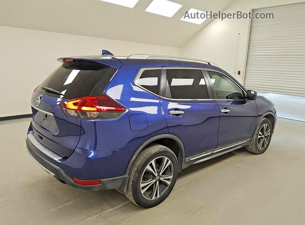 5N1AT2MV4HC829205 2017 NISSAN ROGUE Blue Rear right