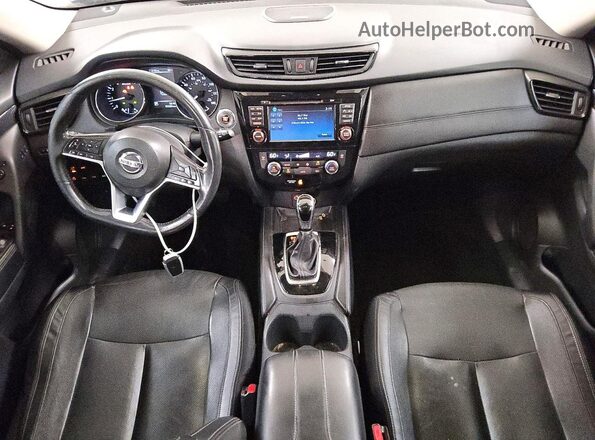 5N1AT2MV4HC829205 2017 NISSAN ROGUE Blue Dashboard view