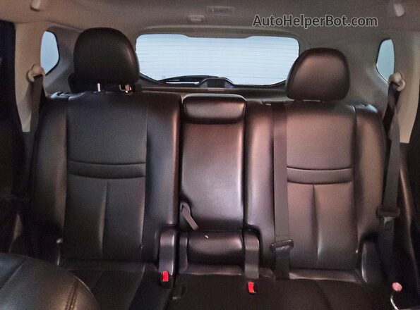 5N1AT2MV4HC829205 2017 NISSAN ROGUE Blue Rear seats view