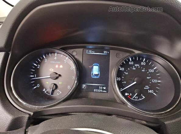5N1AT2MV4HC829205 2017 NISSAN ROGUE Blue Instrument cluster view