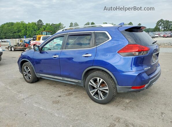 5N1AT2MV4HC847185 2017 NISSAN ROGUE Синий Задняя левая четверть