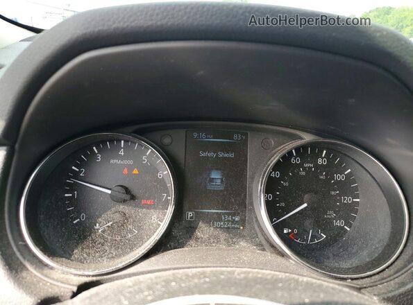 5N1AT2MV4HC847185 2017 NISSAN ROGUE Синий Вид щитка приборов