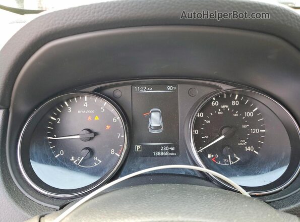 5N1AT2MV4HC879232 2017 NISSAN ROGUE Black Instrument cluster view