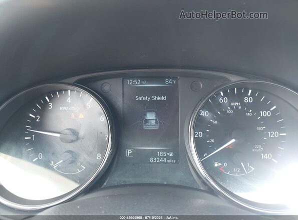 5N1AT2MV4HC892496 2017 NISSAN ROGUE Black Вид задніх сидінь