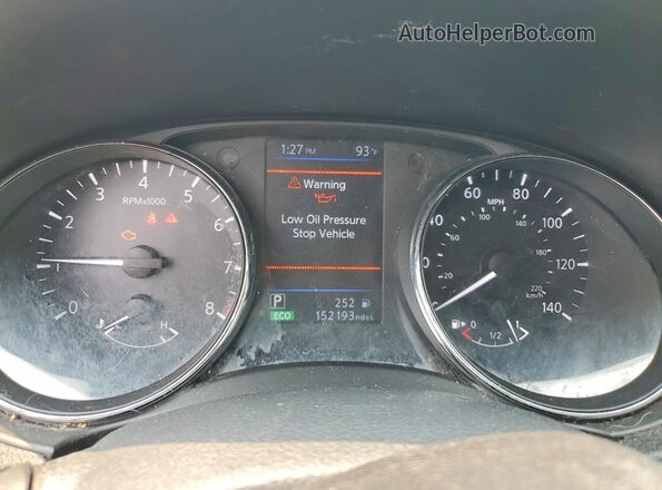 5N1AT2MV4JC705912 2018 NISSAN ROGUE Gray ხელსაწყოთა პანელის ხედი