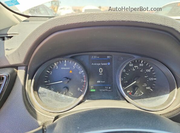 5N1AT2MV4JC772736 2018 NISSAN ROGUE White Instrument cluster view