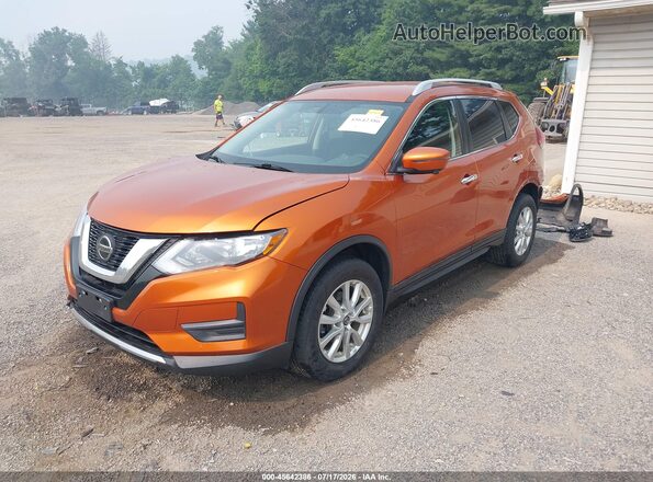 5N1AT2MV4JC827766 2018 NISSAN ROGUE Orange Առջևի ձախ երեք քառորդ տեսարան