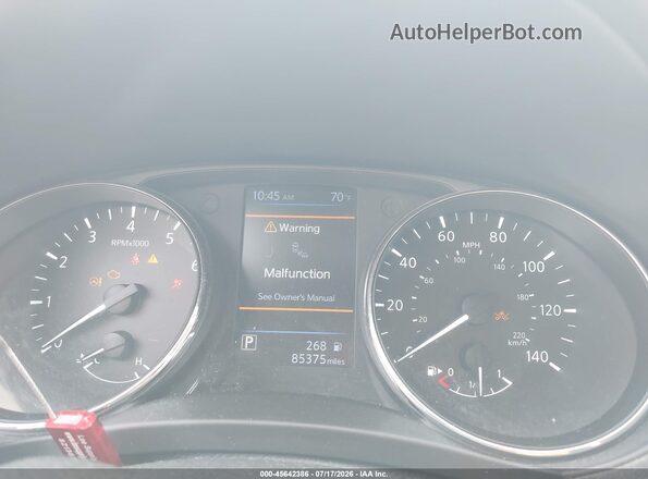 5N1AT2MV4JC827766 2018 NISSAN ROGUE Orange Հետևի նստատեղերի տեսք
