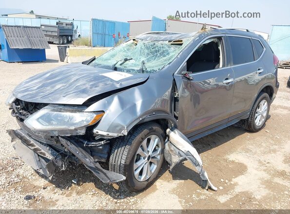 5N1AT2MV4JC843191 2018 NISSAN ROGUE Gray Առջևի ձախ երեք քառորդ տեսարան