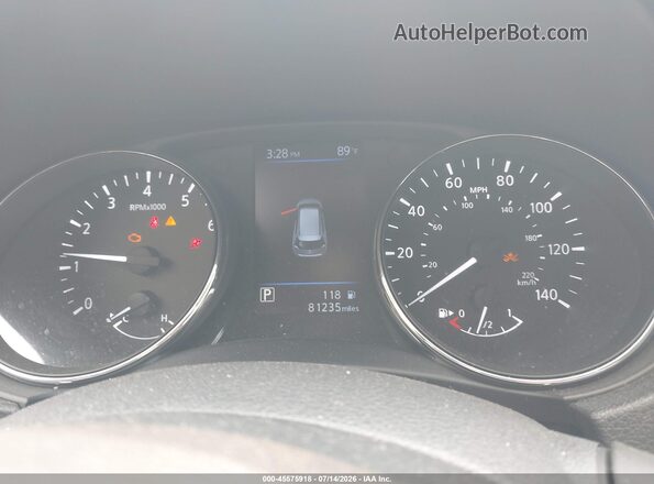 5N1AT2MV4KC737082 2019 NISSAN ROGUE White უკანა სავარძლების ხედი