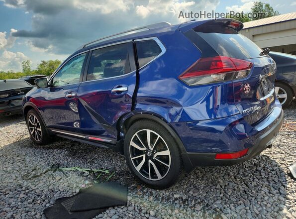 5N1AT2MV4KC746798 2019 NISSAN ROGUE Blue Задня ліва чверть
