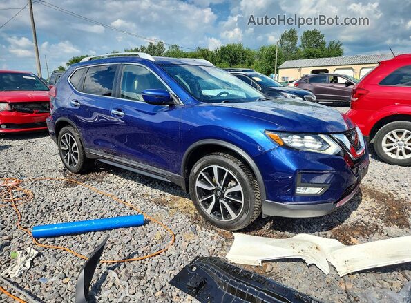 5N1AT2MV4KC746798 2019 NISSAN ROGUE Blue Передня права чверть