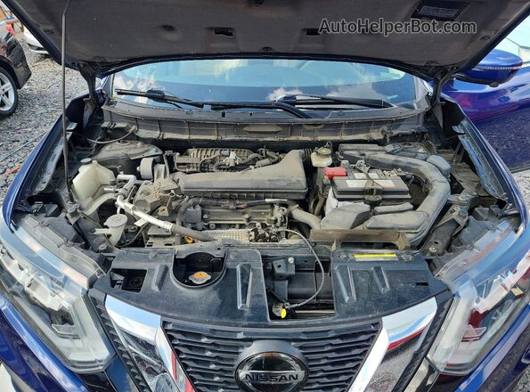 5N1AT2MV4KC746798 2019 NISSAN ROGUE Blue Вид задньої частини салону