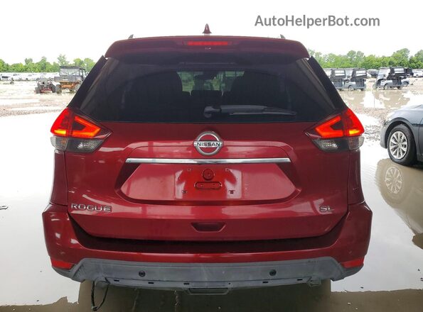 5N1AT2MV4KC783379 2019 NISSAN ROGUE Red Вид ззаду