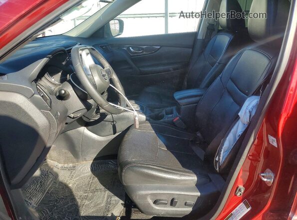 5N1AT2MV4KC802139 2019 NISSAN ROGUE Red Widok wnętrza z przodu