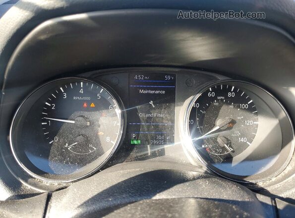 5N1AT2MV4KC802139 2019 NISSAN ROGUE Red Widok zestawu wskaźników