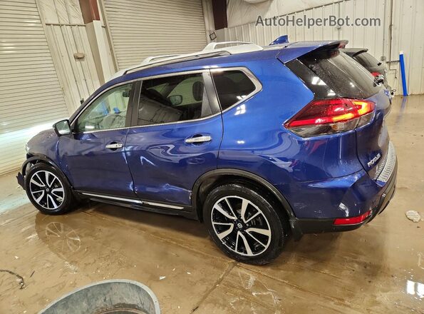 5N1AT2MV4LC738279 2020 NISSAN ROGUE Blue Trasero izquierdo