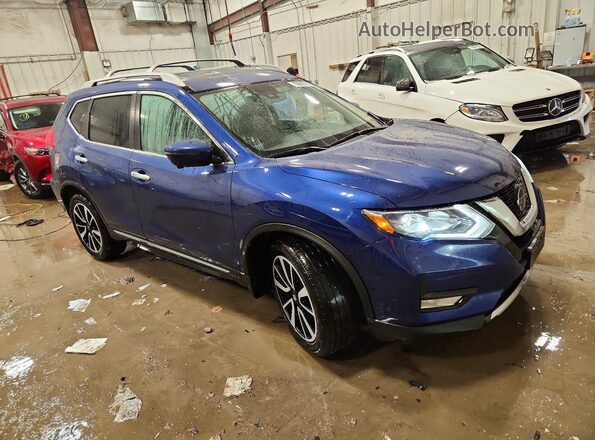 5N1AT2MV4LC738279 2020 NISSAN ROGUE Blue Delantero derecho