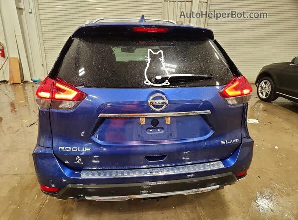 5N1AT2MV4LC738279 2020 NISSAN ROGUE Blue Vista trasera