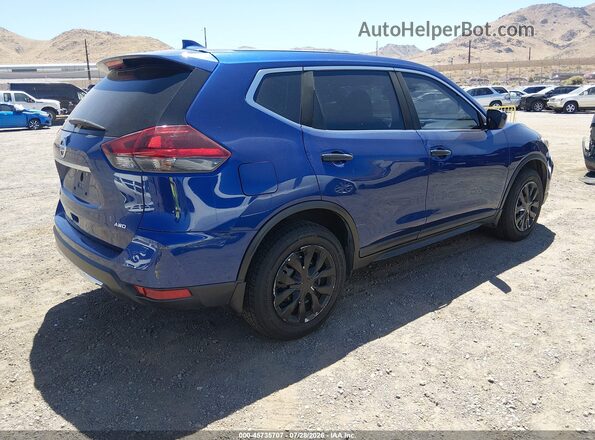 5N1AT2MV4LC806547 2020 NISSAN ROGUE Blue Задня права чверть
