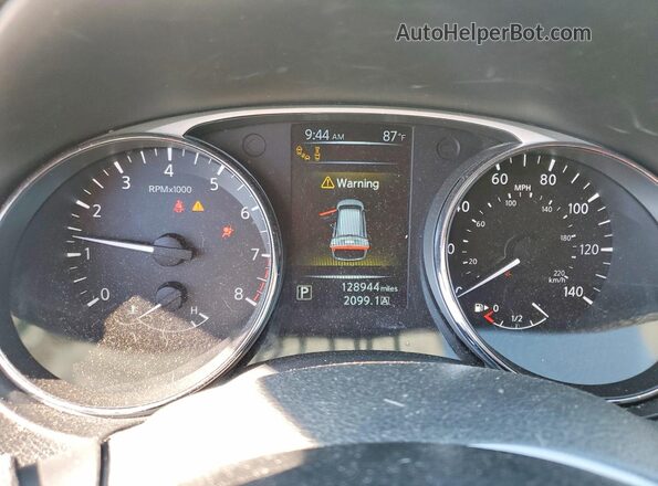 5N1AT2MV5GC760751 2016 NISSAN ROGUE White Instrument cluster view