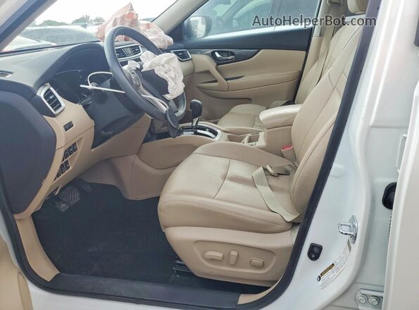 5N1AT2MV5GC777954 2016 NISSAN ROGUE White წინა სალონის ხედი