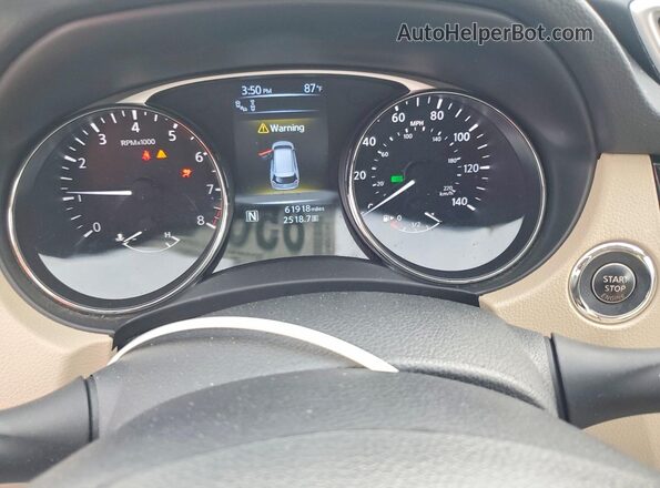 5N1AT2MV5GC777954 2016 NISSAN ROGUE White ხელსაწყოთა პანელის ხედი