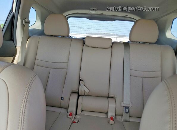 5N1AT2MV5GC777954 2016 NISSAN ROGUE White უკანა სავარძლების ხედი