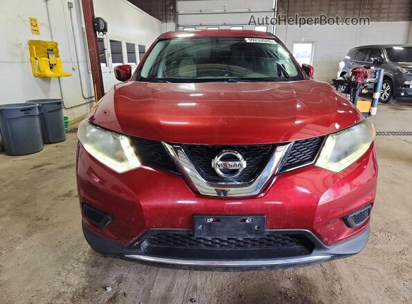 5N1AT2MV5GC912172 2016 NISSAN ROUGUE Red Front view