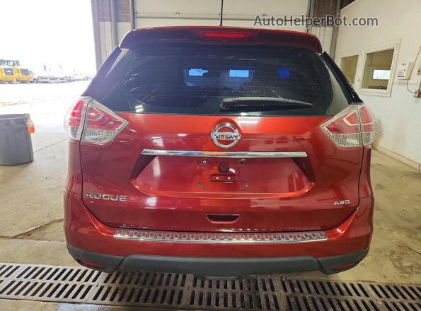 5N1AT2MV5GC912172 2016 NISSAN ROUGUE Red Rear view