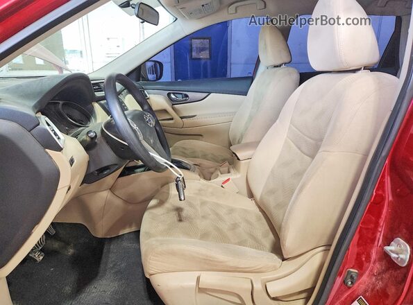 5N1AT2MV5GC912172 2016 NISSAN ROUGUE Red Front interior view